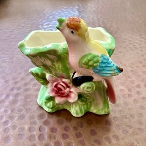 Vintage Novelty Song Bird Planter